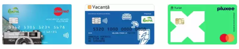 Carduri de vacanță folosite pentru plata unei rezervări la pensiune în Bucovina